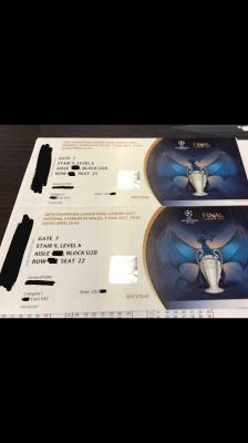 Vendo 3 Entradas para la final de la liga de campeones en Cardiff 2017